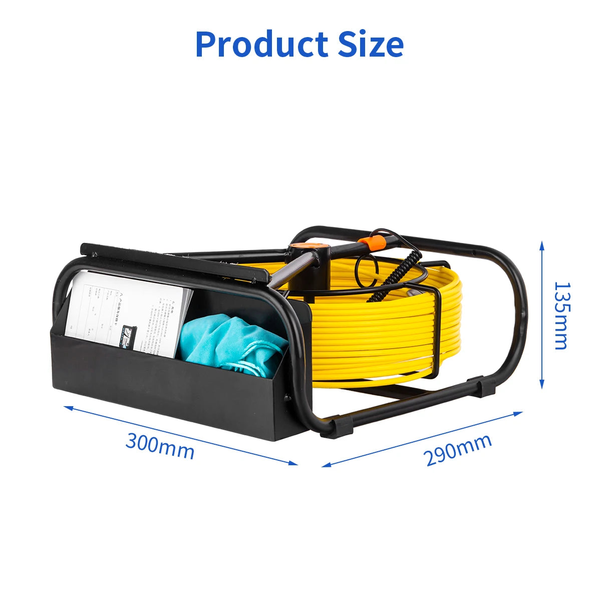 Sewer Pipe Inspection Camera DVR 16GB Video Recording,SYANSPAN Drain Industrial Endoscope Waterproof  8500MHA Battery 20/30/50M