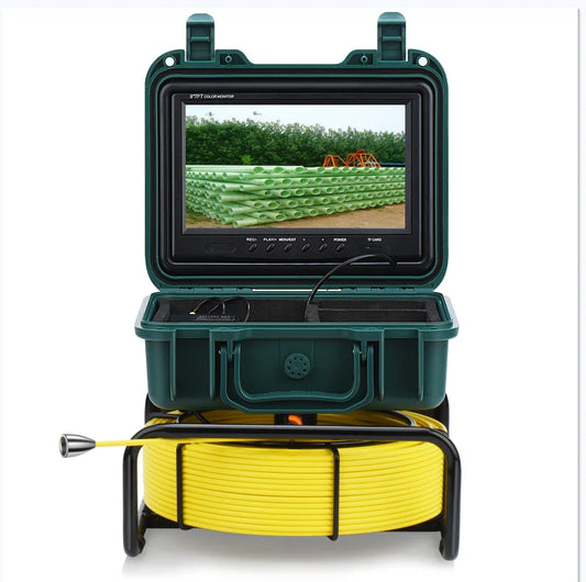 9" HD Screen DVR/WiFi 8GB Card IP68 20/30/50M  SYANSPAN Pipe Inspection Camera 23mm Drain Sewer Pipeline Industrial Endoscope